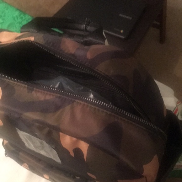 Badgley Mischka vegan camo book bag main image 14